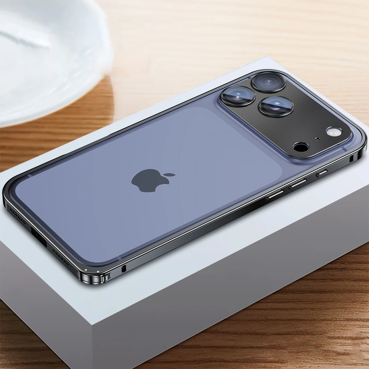 Metal Phone Case For IPhone 12 13 14 15 16 17 Pro Max Cover 16Plus Magnetic Aluminum Frame Phone Shell For IPHON 16 17 Pro Max