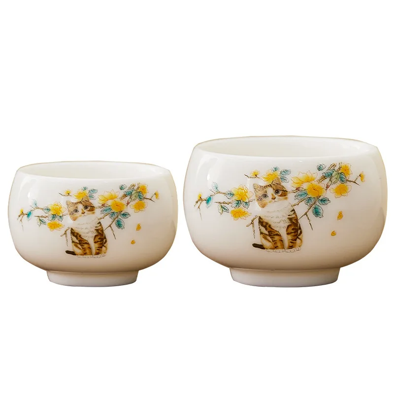 الرجعية اليدوية طقم شاي فنجان شاي سيراميك الخزف ماستر كوب الشاي الصيني درينكوير كوب الشاي شرب كوب كونغ فو فنجان شاي