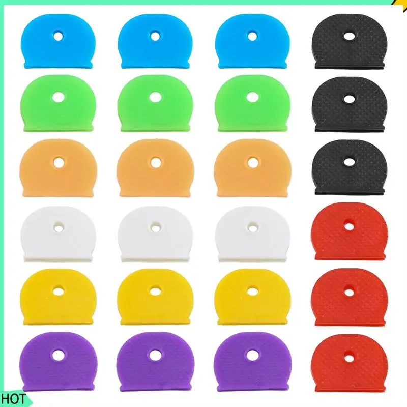 

Колпачки для 24-х клавиш AWAH с гибкой крышкой для ключей для легкой идентификации дверных ключей, многоцветные