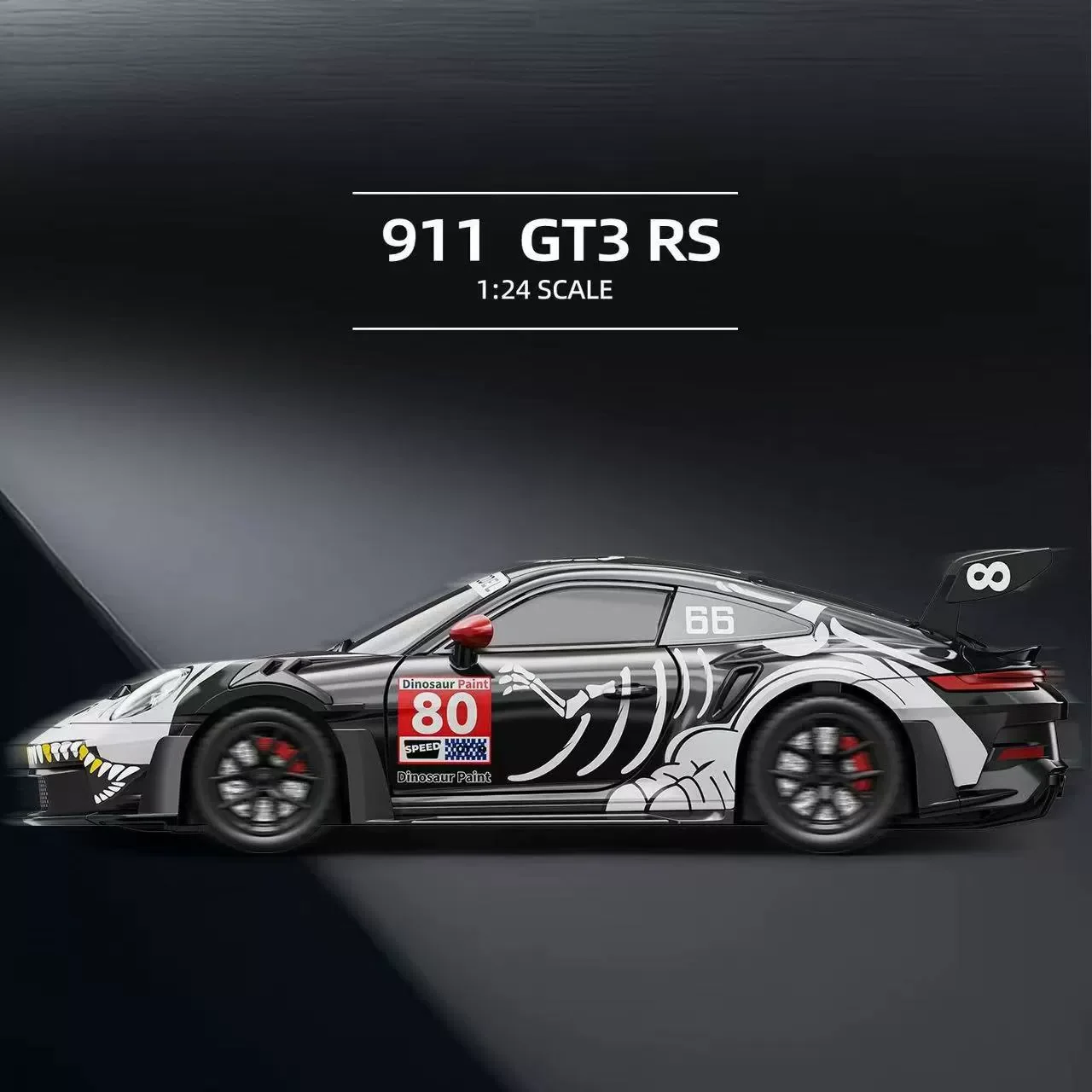 

1:24 911 GT3 RS Alloy Car Model Simulation Diecast Metal Sports car Model Sound Light Collection Children Toy Gift