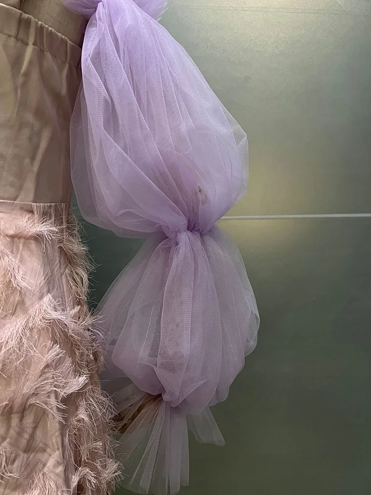 Gants de mariée en tulle violet, films de placage Tengda, manches longues, accessoires de mariage photo, multicolores, sur mesure