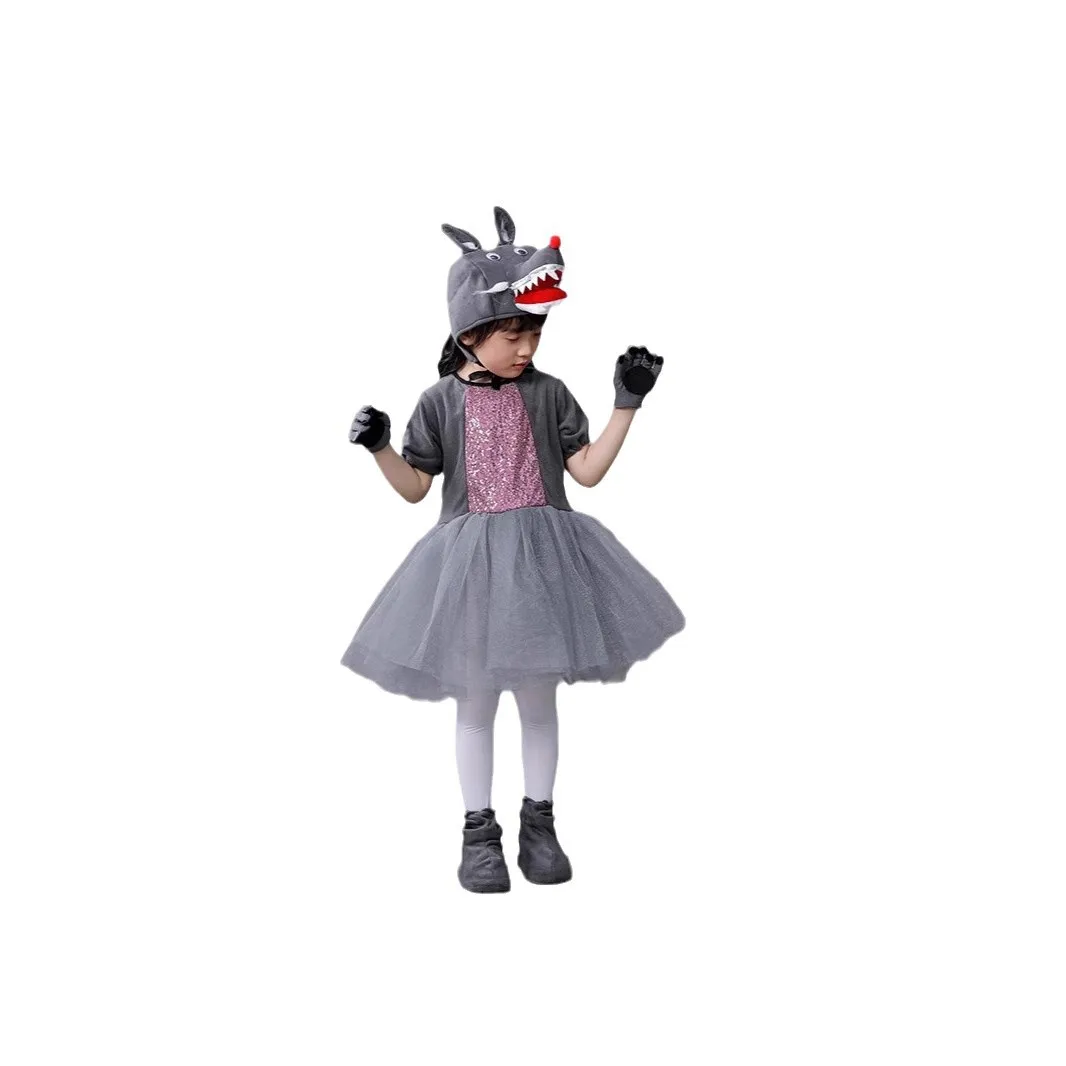 أداء الأطفال كوس الأنفاق، الدجاج الأصفر الصغير، بطة صفراء صغيرة أزياء أداء الأرنب الأبيض الصغير، التنانير المنتفخة