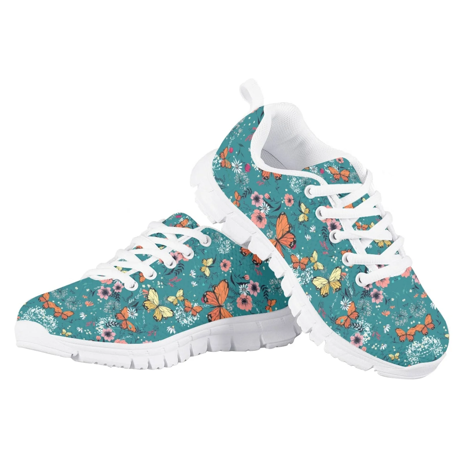 2025 Butterfly Print Kids Tennis Shoes Gym Sport Sneakers Mesh Breathable Running Shoes for Girls Boys Child Sneaker Footwear