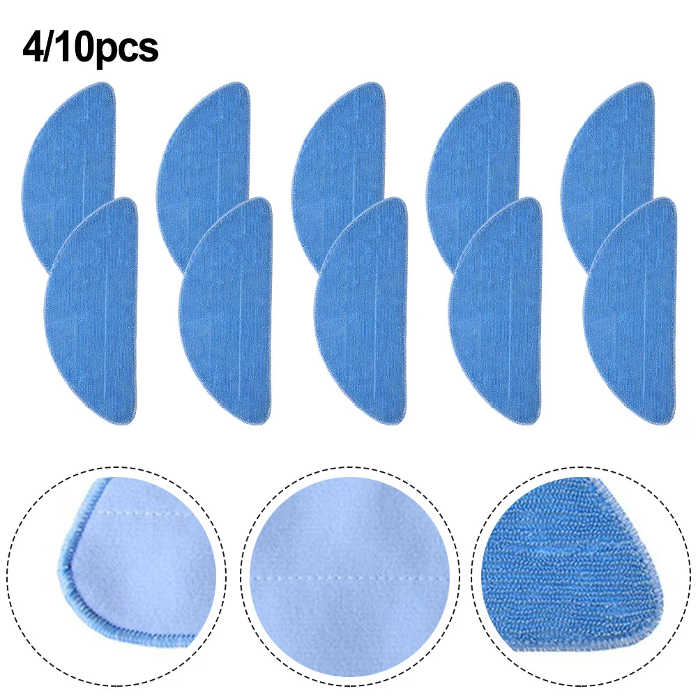 4/10 Pack Microfiber Rags For Nedis WIFIVCB02 Robot Vacuum Cleaner Washable Cleaning Cloth Dry And Wet Pad Floor Cleaning