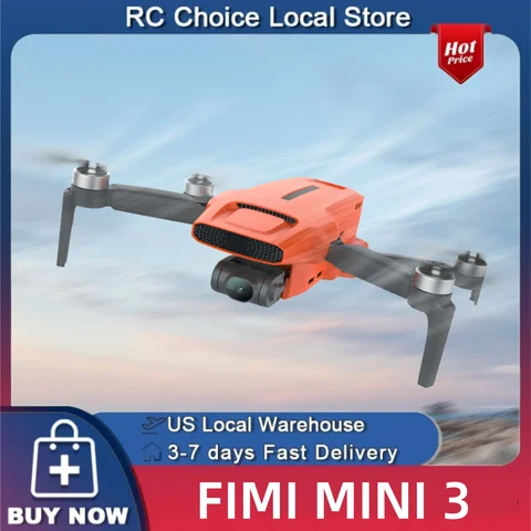 FIMI MINI 3 Portable Camera Drone GPS Foldable RC Quadcopter For Travel Shooting Beginners