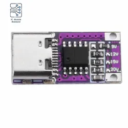 PD/QC2.0 3.0 Fast Charging Deceiver USB Boost Aging Test Trigger Module Type-C Port 5V/9V/12V/15V/20V Power Fast Charging