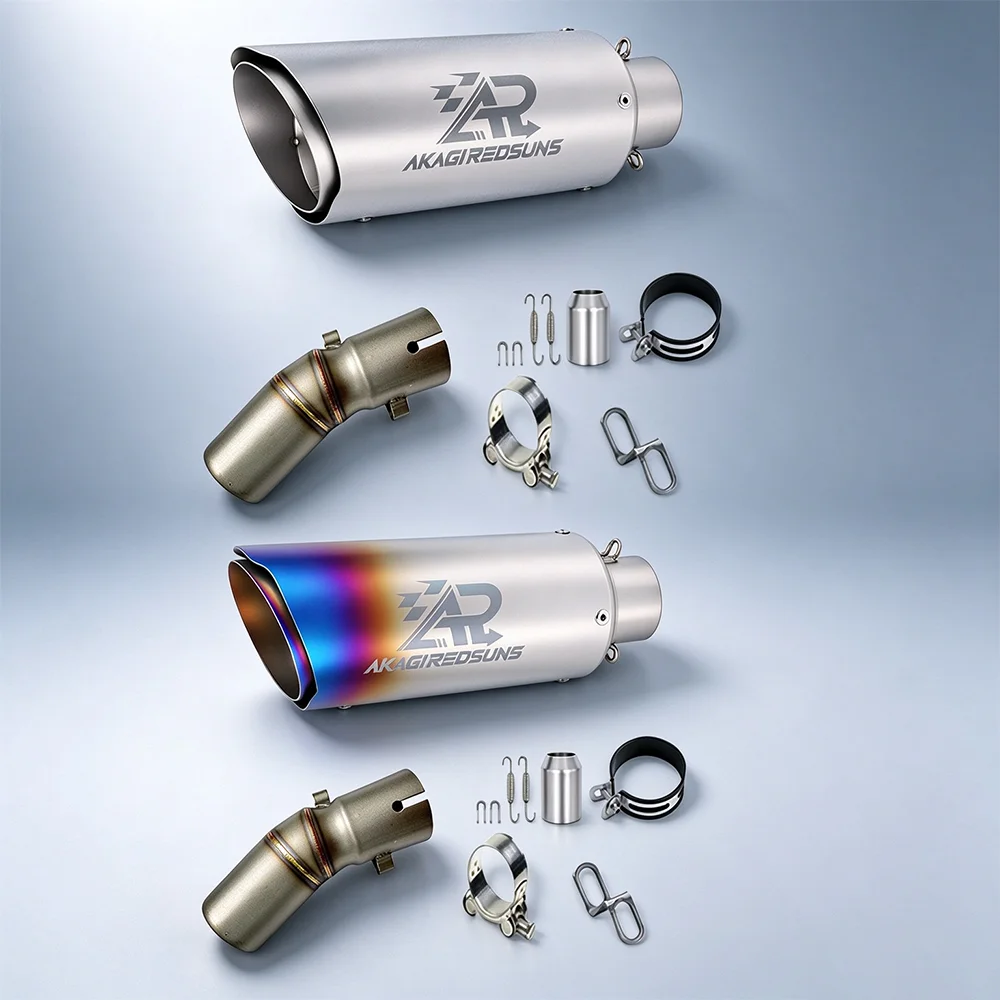 Stainless Steel 51mm Mid Exhaust Connector For CFMOTO 450SR NK450, Motorbike Exhaust Adapter, Exclude 2025 Single Swingarm Model