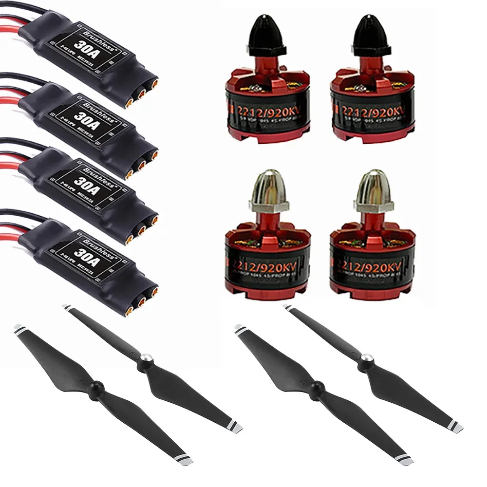 

2212 920KV Brushless Motor and 30A Brusheless ESC 2~4s 9450 Propeller for F450 F550 S500 S550 Quadcopter Multicopter