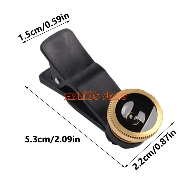 781E Phone Camera Lens 3 In 1 Camera Lens Clip Lens Wide Macro Fish Eye Lens