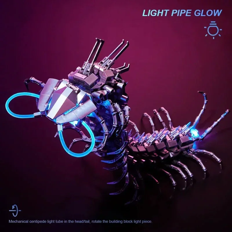 Technische Serie Mechanische Duizendpoot Bouwsteen High-Tech Mechanische Insect Model Bricks Speelgoed Voor Kid Kerstcadeau MOC