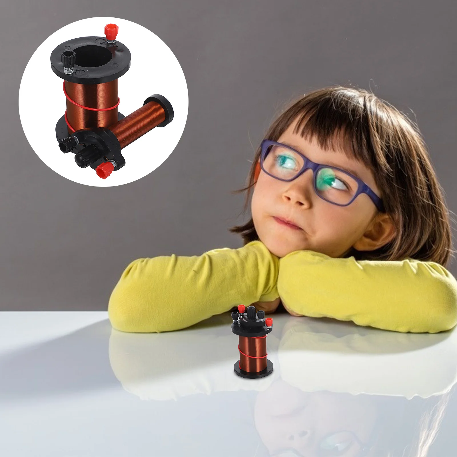 

1Set Copper Induction Coil High Conductivity Electromagnetic Induction Coil Physics Teaching Scientific Laboratory Classroom