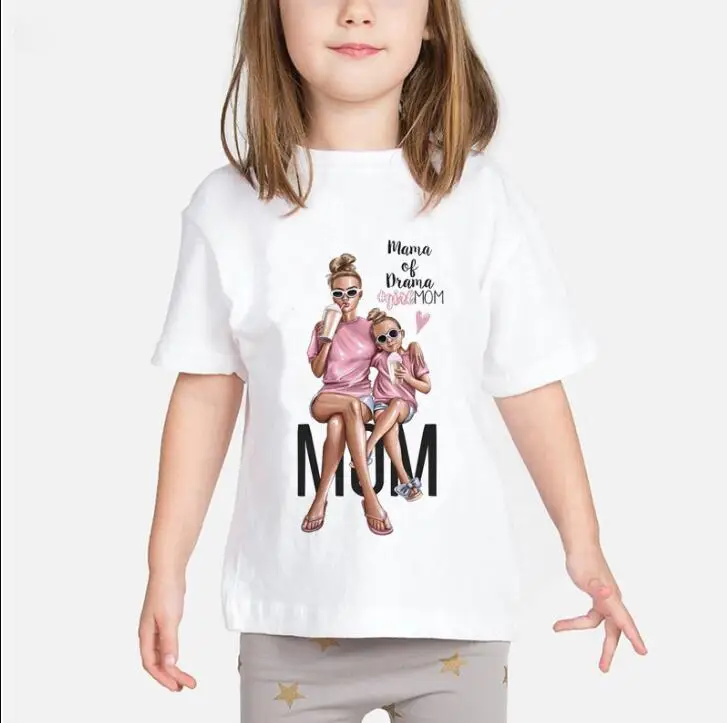 Camiseta de verano para gran oferta y niña, camisetas de moda para madre y bebé, camisetas con estampado Kawaii de Love Life