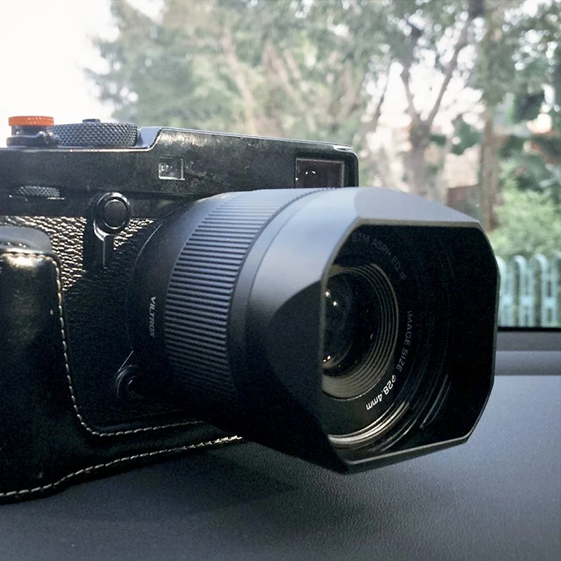 Diseño para parasol cuadrado de metal de bayoneta Viltrox 35 mm F1.7 con tapa de metal gratis