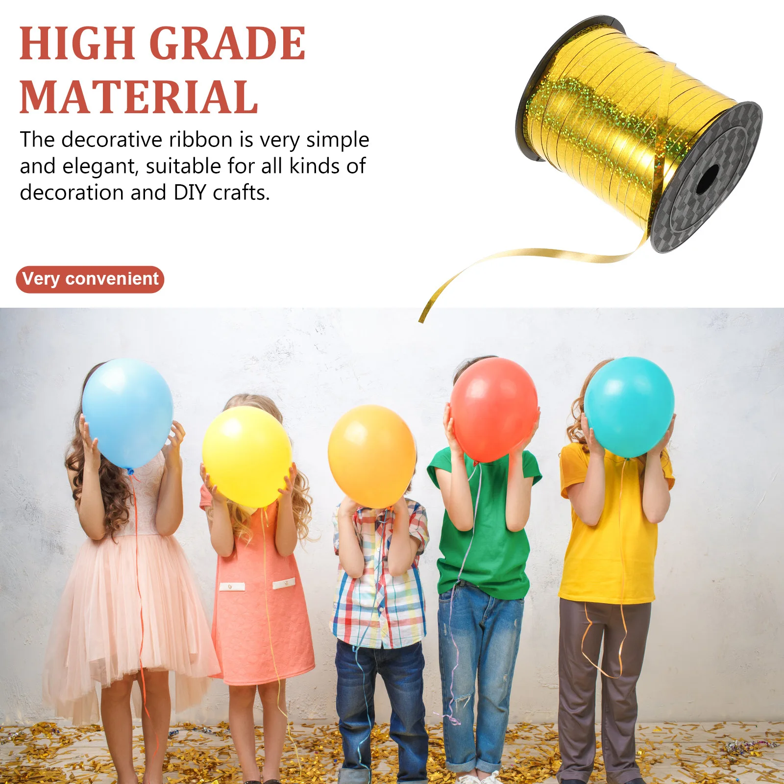 

Decorate Laser Ribbon Decoration Party Pvc Plastic for Balloon Festival Ribbons