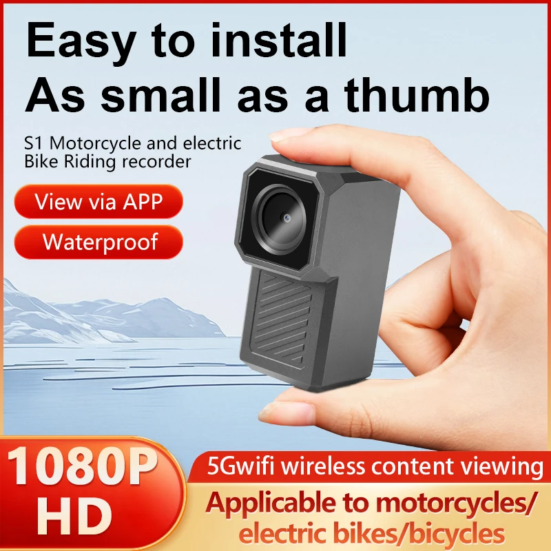 

Dual 1080P UHD Wireless Motorcycle DVR Full Body 30FPS Waterproof Moto Dash Wifi GPS Cam Front Rear 150° Driving Video Recorder