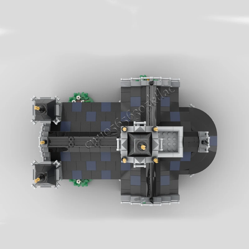 1445 ELEMENTÓW Popularny MOC Średniowieczny Model Kościoła do Samodzielnego Montażu, Klocki Edukacyjne DIY, Zabawki dla Dzieci, Prezent Niespodzianka