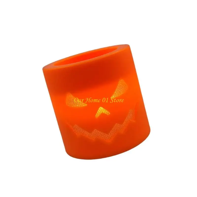 M4YC 할로윈 호박 헤드 나이트 라이트 LED 침실 장식 및 휴일 매달려 소품을위한 Flameless Decoration