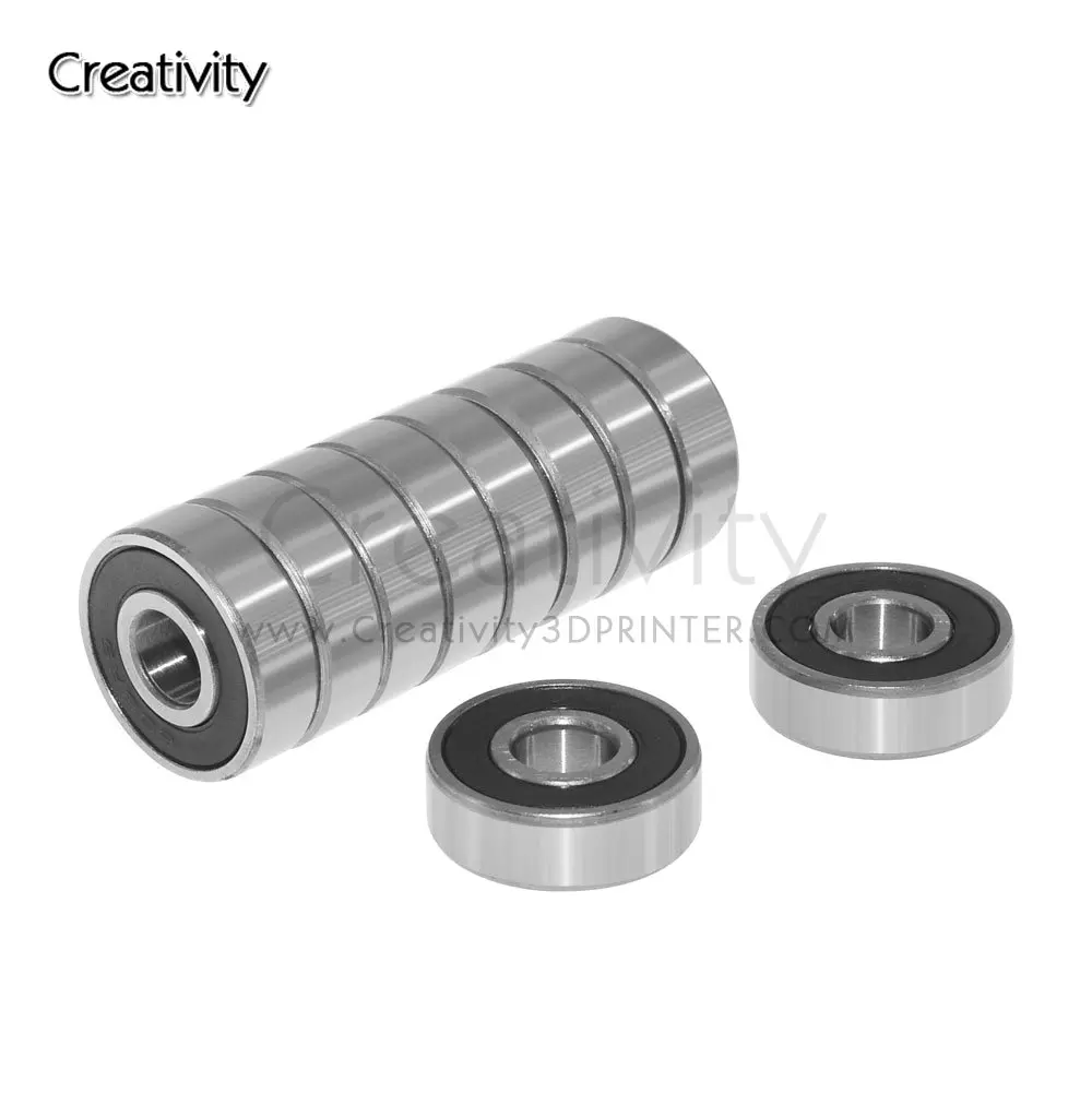 

10pcs/lot 608RS Bearing 8*22*7 mm Skateboard Scooter 608 2RS Ball Bearing Miniature Skate Roller 608-2RS 608 RS Bearings