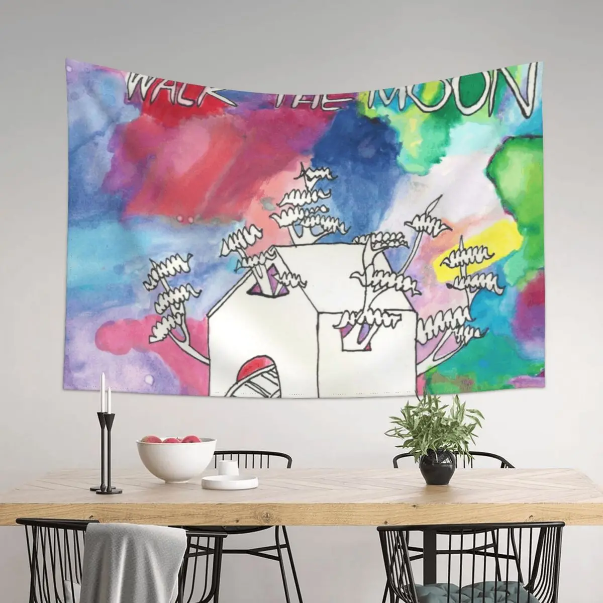 

Walk the Moon Tapestry Decorations For Room Kawaii Room Decor Anime Decor Tapete For The Wall Tapestry
