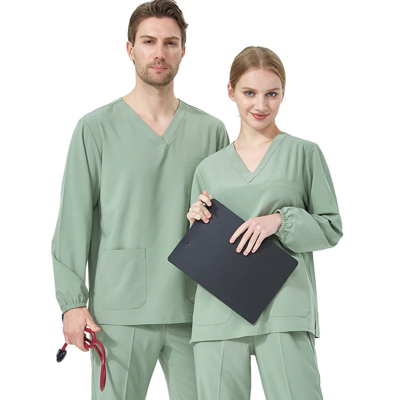 Schnellt rocknende Sport medizinische Uniformen Pflege Peelings Butter Soft Stretch Arzt Krankens ch wester Outfit Peeling Set Sanitär Arbeits