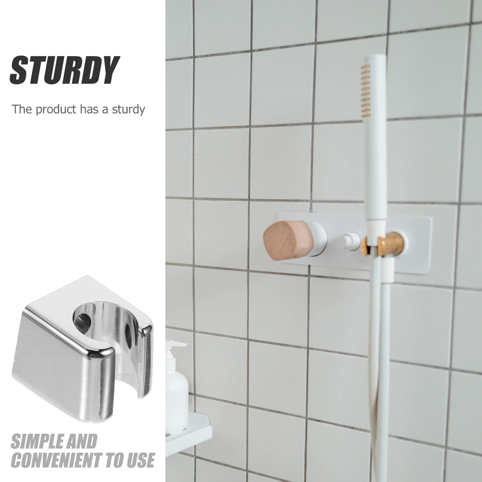 Halterung Held Halter Langlebige Wandhalterung Duschdüsenhalterung für Standarddüsen Badezimmerzubehör Duschkopfbasis