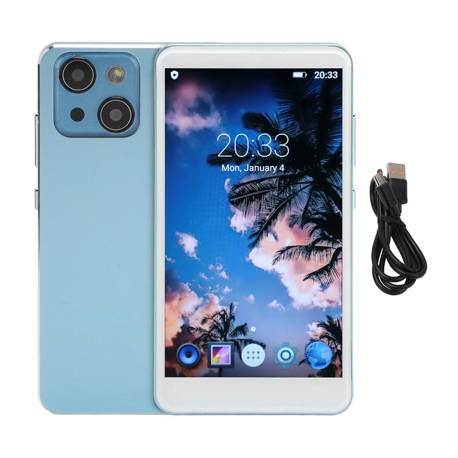 

5in MP4 Player Stable Pairing Aluminum Alloy Shell Fast Wireless Upload MP4 Music Video Player for Home