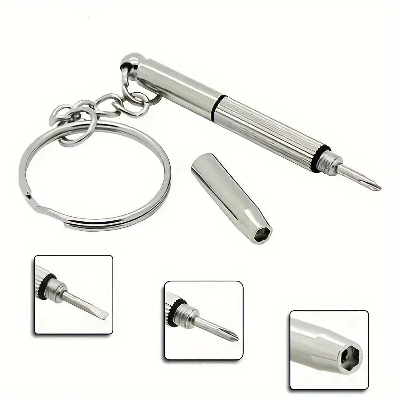 Multi Functional Three in One Glasses Screwdriver Portable Glasses Watch Mobile Phone Small Screwdriver