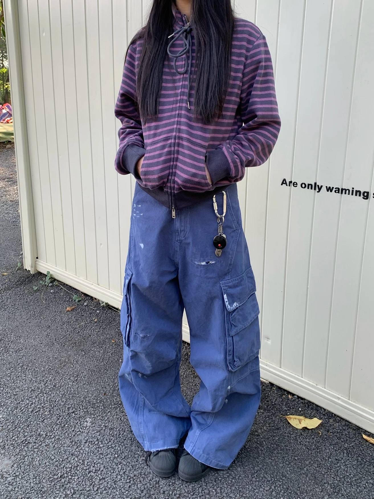 

Американские ретро-брюки в рабочем стиле с нашивками, широкие, свободные, прямые, повседневные, длинные, унисекс