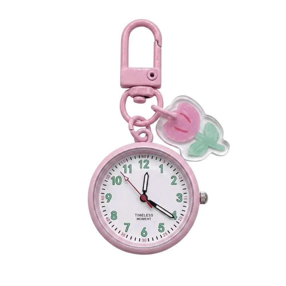 Portable Pocket Watch Key Chain Mini Quartz Movement Time-Telling Wall Clock Decoration Lightweight Schoolbag Charm