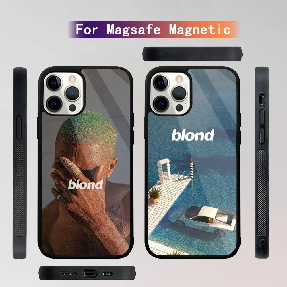 F-Frank Blonde Oceans  Phone Case For iPhone 15,14,13,12,11,Plus,Pro,Max Mini Magsafe Magnetic Wireless Charging