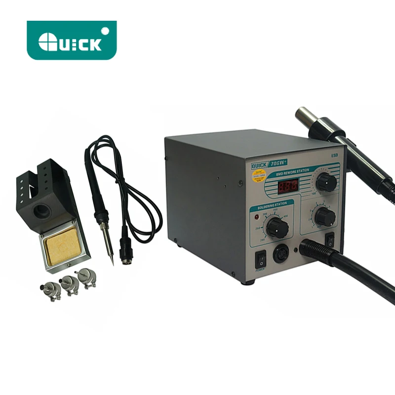 Quick 706W+ Professional smart Quick hot air gun soldering station,580W  desoldering station hot air gun,soldering Iron