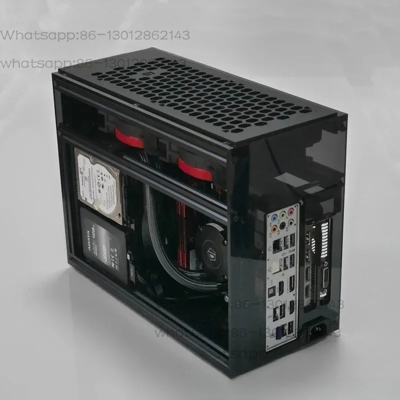 2026 new A4 A60 Mini Water Cooled ITX Small Case, RGB Side Transparent GHOST S1 Acrylic Game