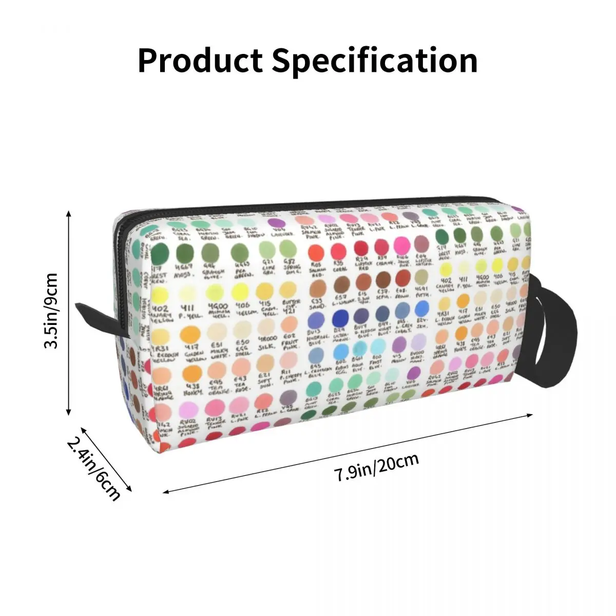 Stephs Marker Swatches! Makeup Bag Cosmetic Organizer Storage Dopp Kit Toiletry Cosmetic Bag for Women Beauty Travel Pencil Case