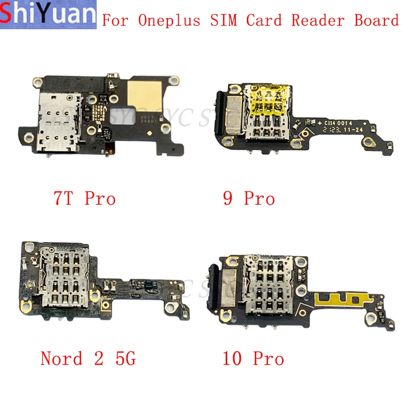 

Original SIM Card Reader Board Flex Cable For Oneplus 10 Pro 7T Pro Nord 2 5G 9 Pro Sim Card Reader Replacement Spare Parts