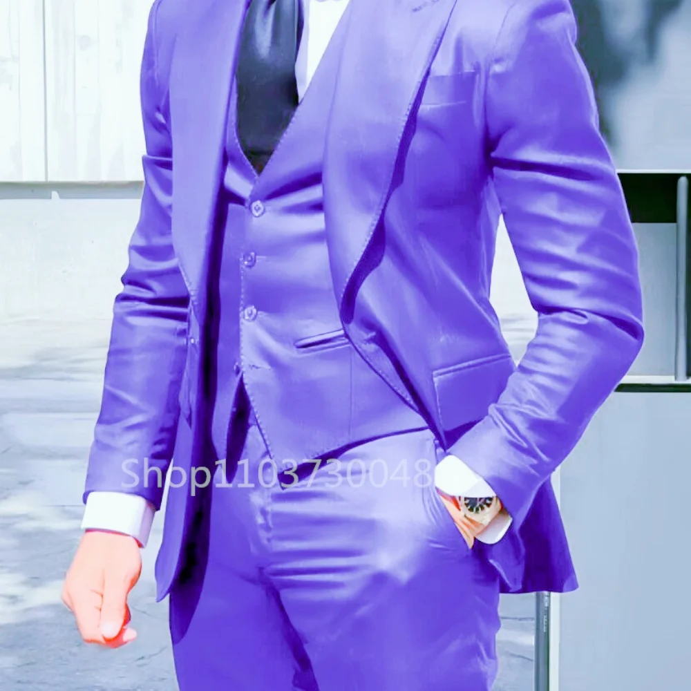 الرسمي 3 قطعة البدلات الرسمية الرجال سترة الموضة سترة السراويل رجال الأعمال الدعاوى بلغت ذروتها التلبيب السترة الدعاوى لحفل زفاف العريس البدلات الرسمية