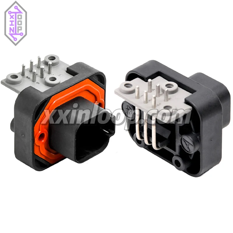 DT13-6PB автомобильный разъем, разъем, штекер, 6-позиционный, прямоугольный, с шагом 1,45 мм, герметичный провод к плате, сквозное отверстие