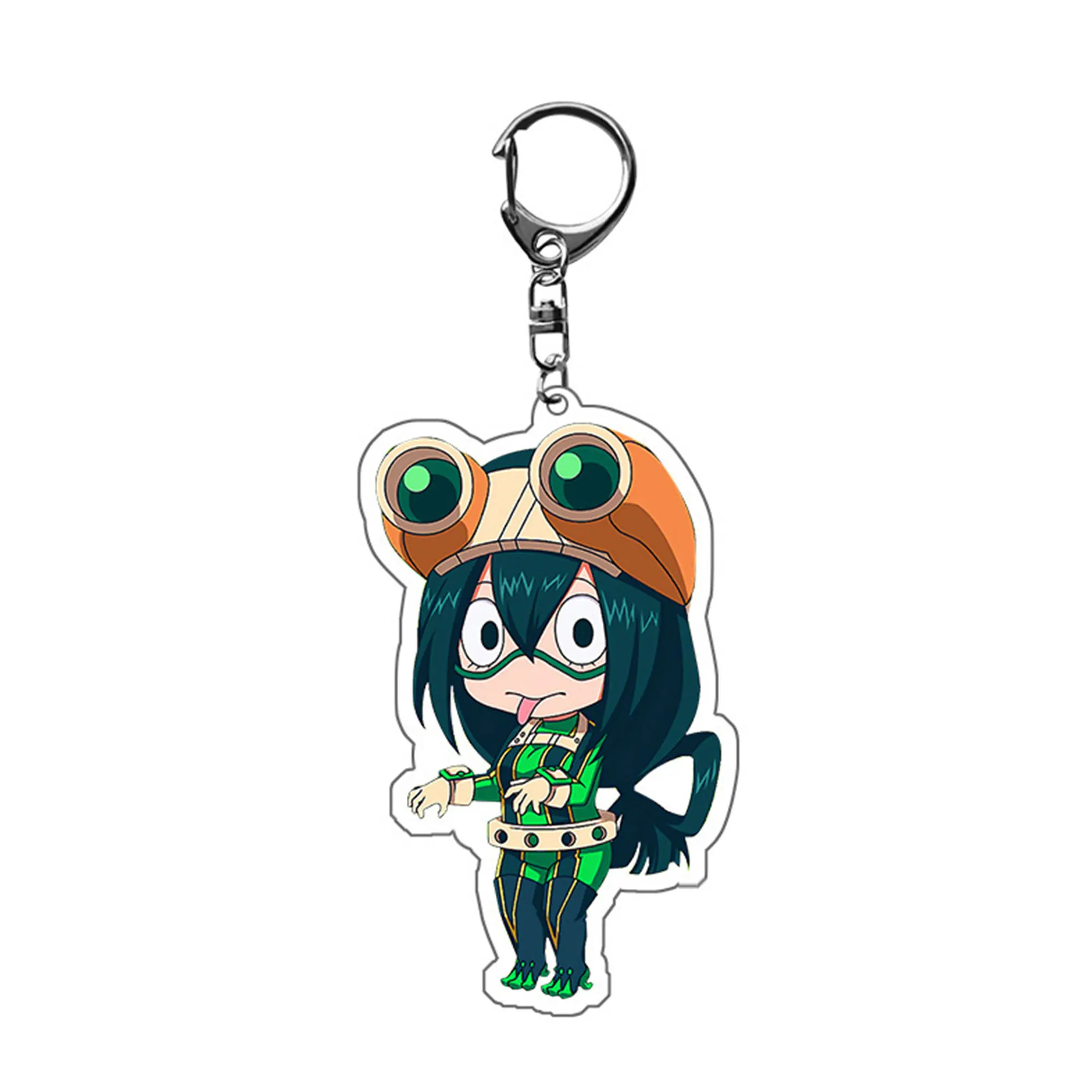 Anime Hero MHA Midoriya Izuku All Might Asui Tsuyu Todoroki Shoto Cosplay Key Pendant Props Akrylowy brelok do kluczy Fani Prezenty