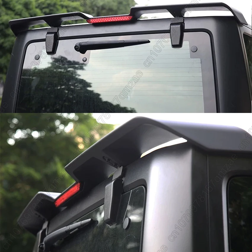 J367 JL1195 Rear Roof Lip Spoiler Wing with Brake Light /Tailplane New Style For Jeep Wrangler JK 07-17 & JL 2018-2024