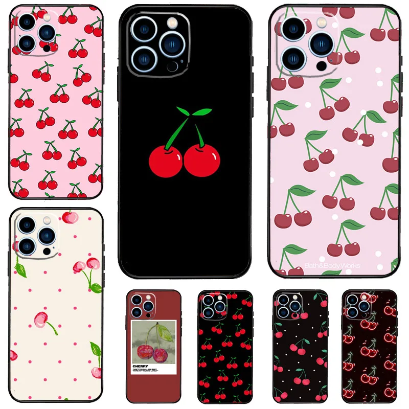Cherry Cherries Pattern Case For Samsung Galaxy A15 A35 A55 A56 A16 A26 A36 A32 A52 A13 A33 A53 A14 A34 A54 A17 A37