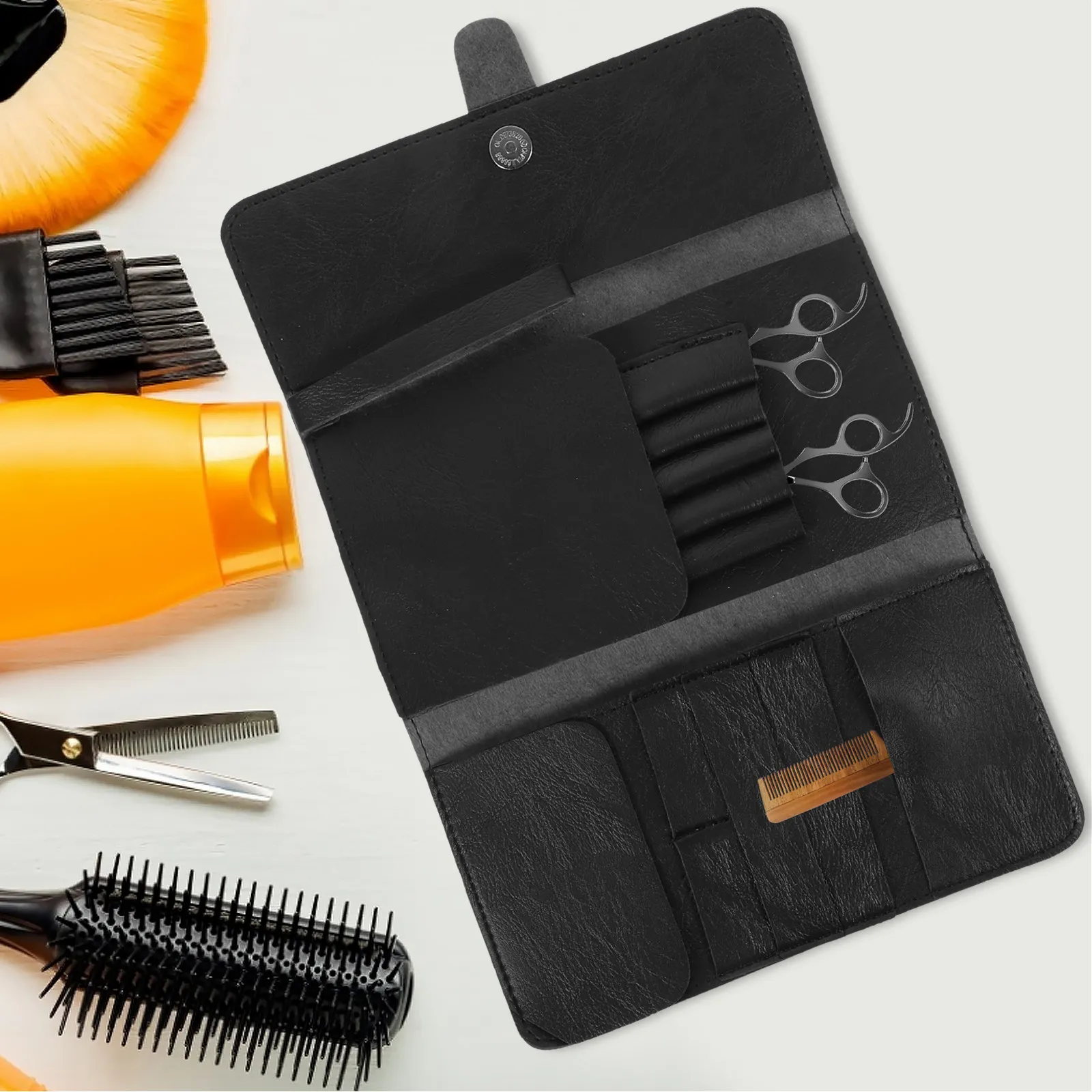 

1Pcs Hair Salon Scissor Storage Bag Professional Barber Scissors Organizer Compact Lightweight Carrying Case