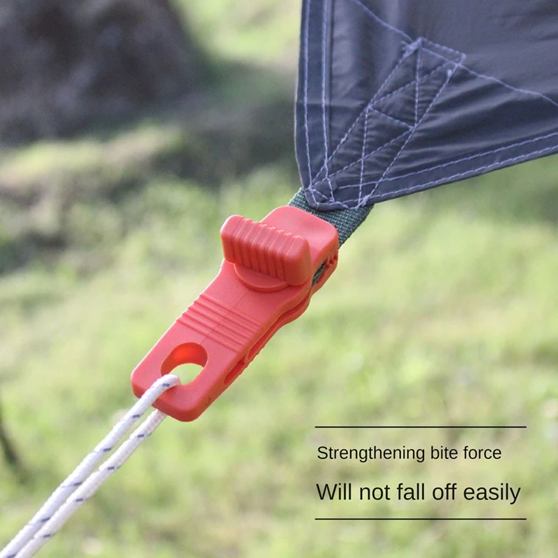 10Pcs Awning Rope Clamp Tarp Clamp Tarp Clip Reusable Tent Crocodile Clip Tent Canopy Clip For Awnings Camping Durable