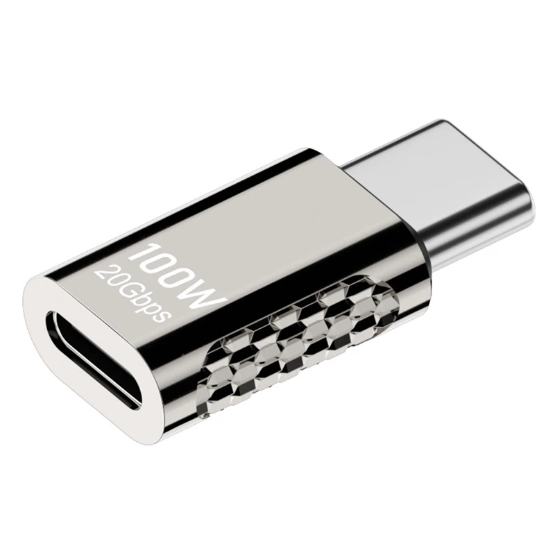 1 Stück Typ-C-Multifunktion adapter Typ-C-Buchse zu Typ-C-Stecker adapter 20 Gbit/s Schnelllade-Audio-Video-Übertragungs adapter