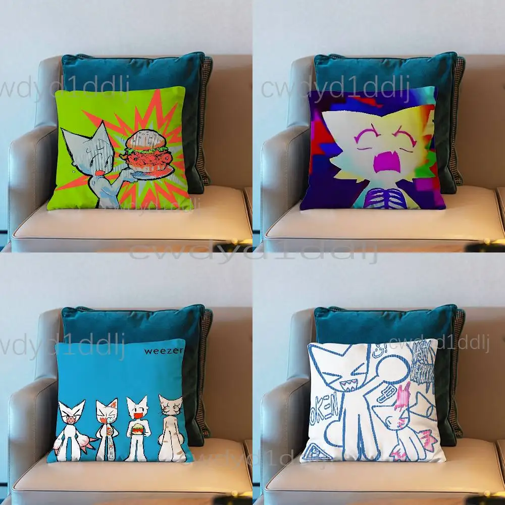 

F-Femantyl KATAMARI Pillow Case Short Plush Sofa Decorative Gift Home Double-sided Printing Cushio
