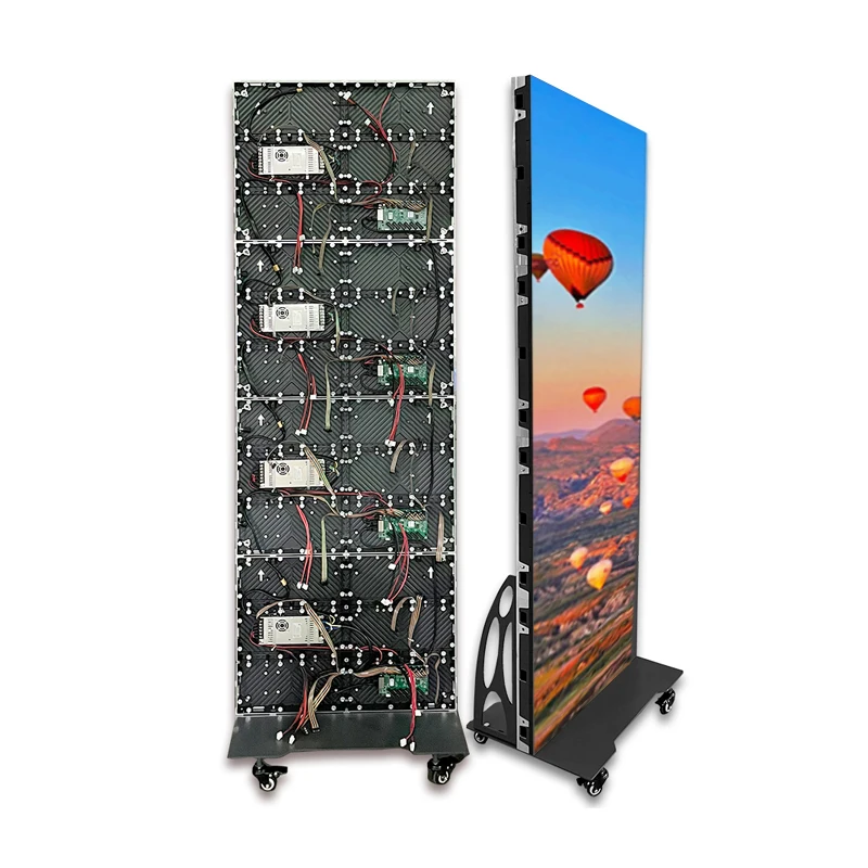 LEDFactory Supply Indoor Foldable Full Screen Digital Poster Display Screen