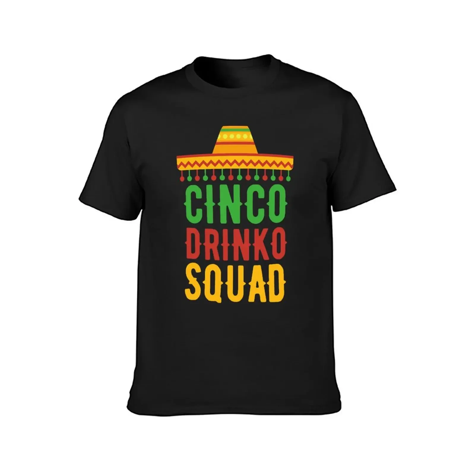 cinco drinko squad T-Shirt tops anime t shirt for men