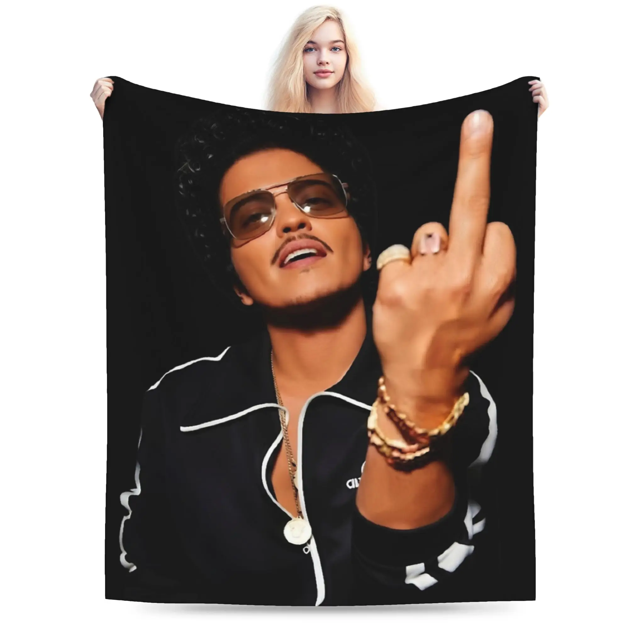 Bruno Mars Romantic Tour 2026 Blanket Ultra Soft  Throw Blankets for Sofa 50x60 Inch Multiple Sizes Bedspreads