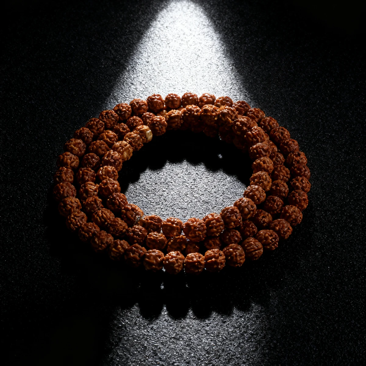 108 Mala Rudraksha Beads Buddhist Prayer Necklace Meditation Jewelry Yoga Bracelet 6-14mm for DIY Jewelry Making Accessories