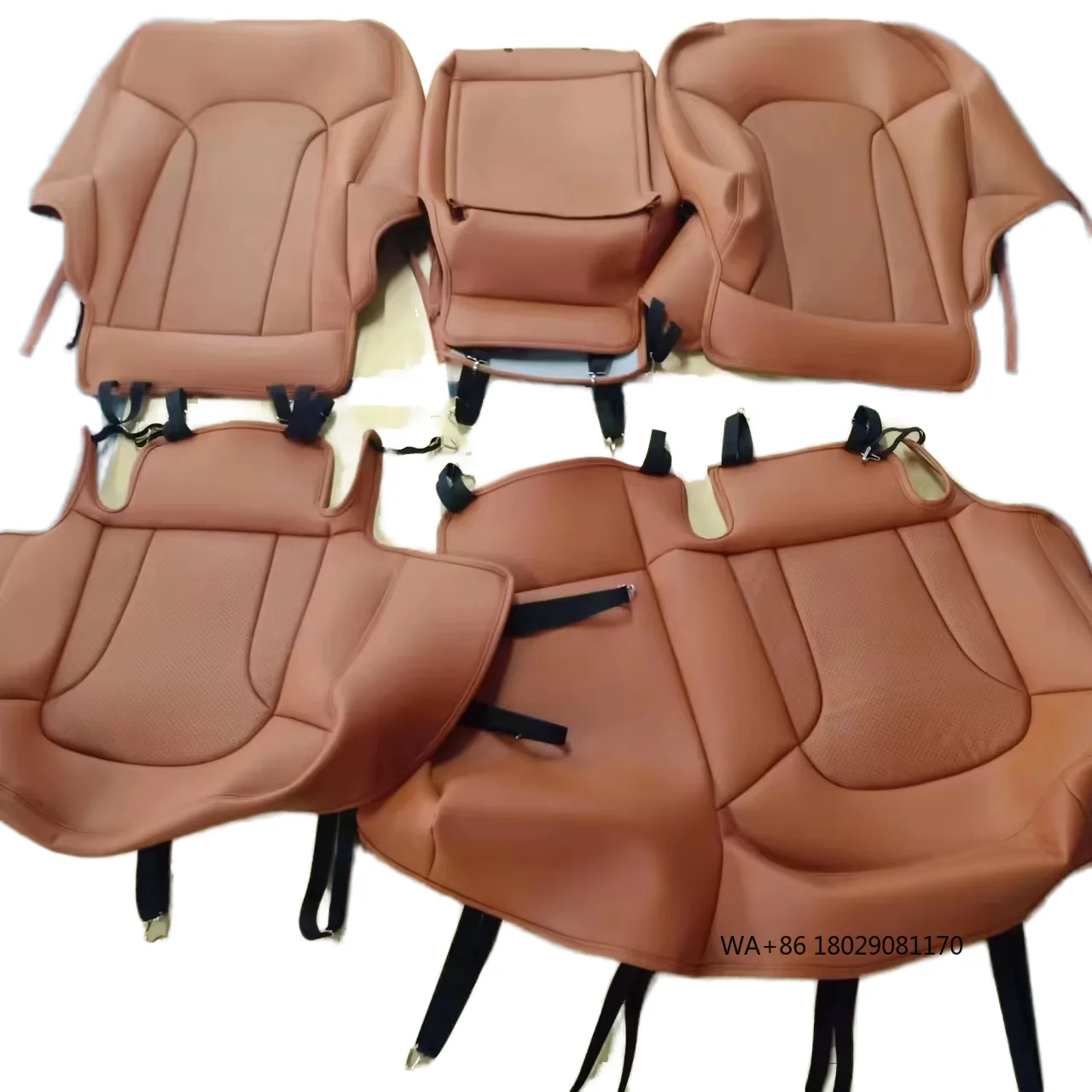 

YLC Custom Leather Upholstery Kit for Camry 7th Gen 2012-2017 Luxury Car Seat Covers Accessory LHD Fit