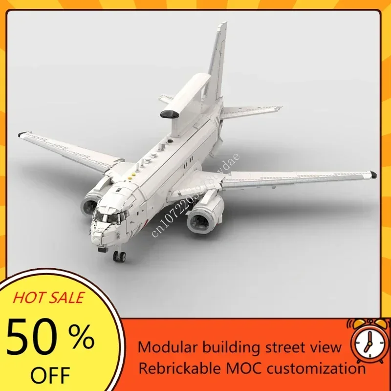 6369PCS Custom Puzzle MOC Boeing E-7 Wedgetail Passenger Aircraft Space Shuttle Technology Model DIY Toys Kids Christmas Gifts