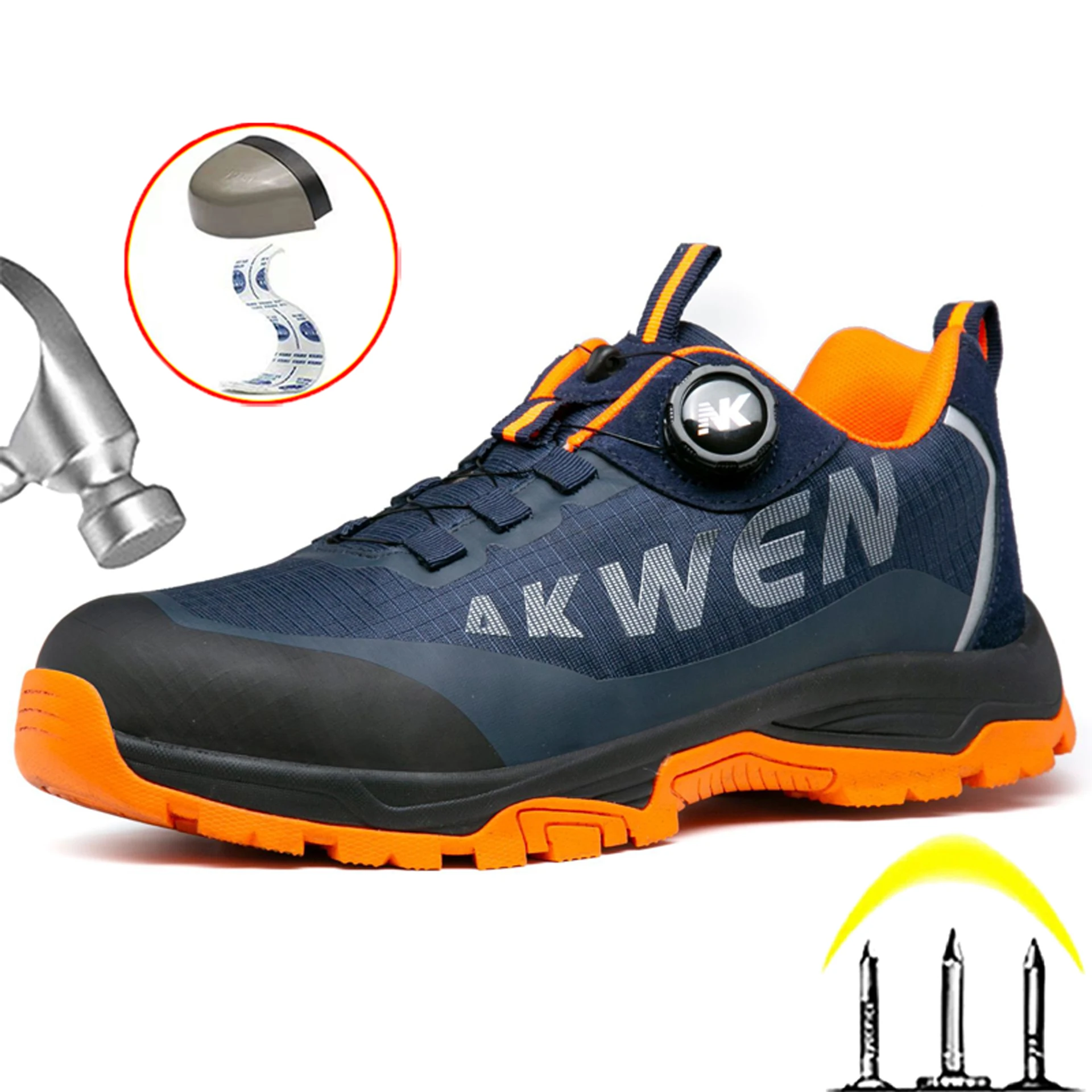 남성용 고품질 안전화, 안티 스매싱, 안티 피어싱, 내마모성 신발, 스틸 토, 미끄럼 방지 작업 신발, 파괴 불가 Best5 남성용 고품질 안전화, 안티 스매싱, 안티 피어싱, 내마모성 신발, 스틸 토, 미끄럼 방지 작업 신발, 파괴 불가 Best5